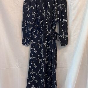 Joie Blue and White Bishop Sleeve Sundress